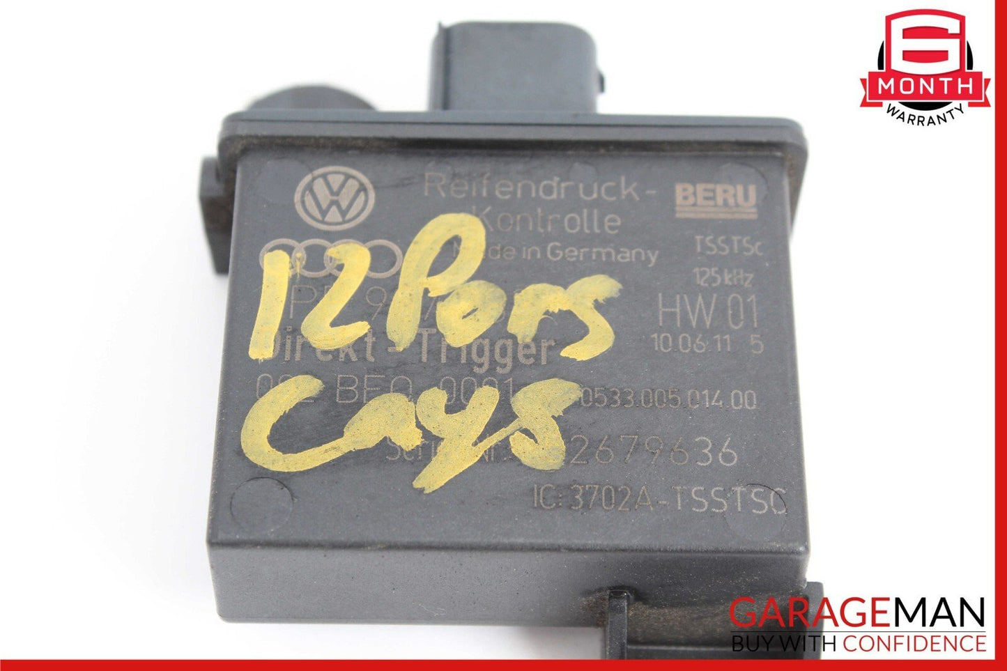 11-18 Porsche Cayenne 958 S Tire Pressure Monitoring System Control Module OEM