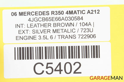 06-12 MERCEDES W251 R350 R500 AIR SUSPENSION VALVE CONTROL MODULE OEM