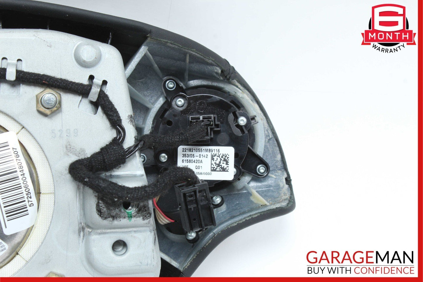 07-10 Mercedes W216 CL550 S550 Steering Wheel Airbag Air Bag Assembly Black