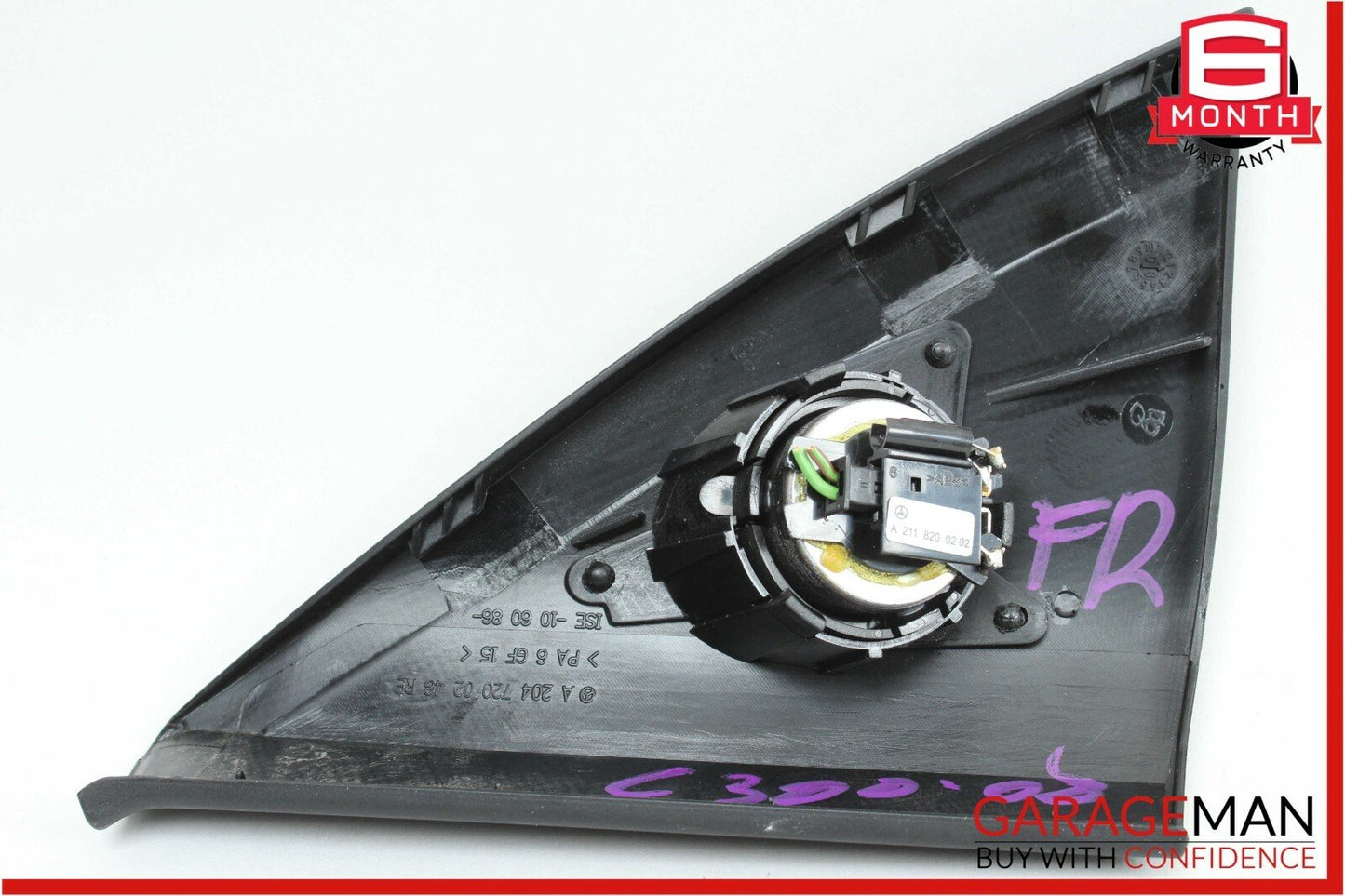 08-14 Mercedes W204 C300 Front Right Side Door Panel Tweeter Speaker Trim Cover