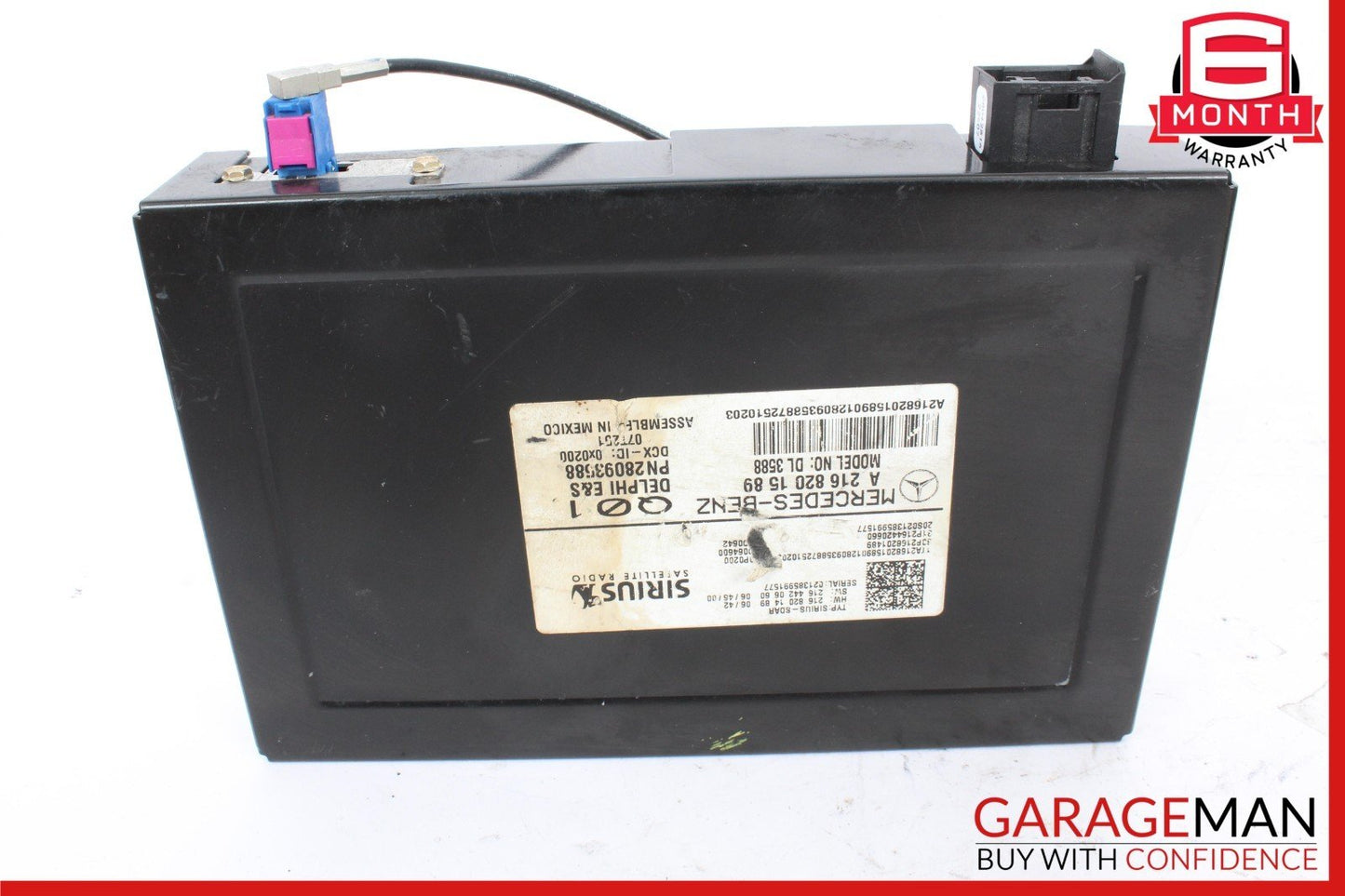07-14 Mercedes W216 CL550 SLK350 Sirius Satellite Radio Module Receiver OEM