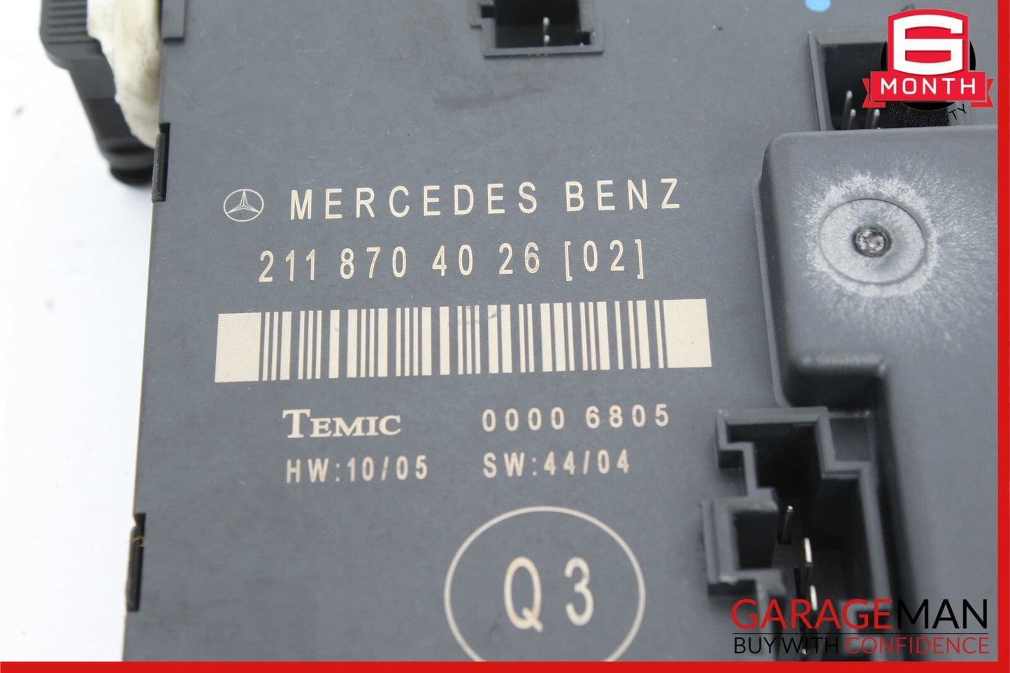 03-09 Mercedes W211 E63 AMG E350 E550 Rear Left Side Door Control Module Unit