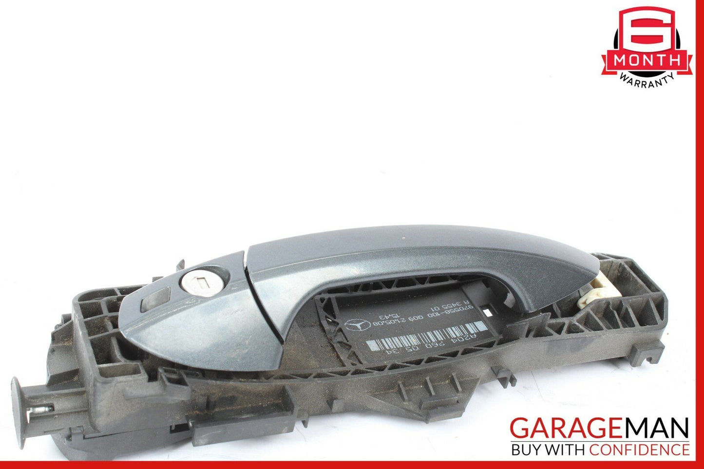 08-11 Mercedes W204 C250 C300 Front Left Driver Side Exterior Door Handle Gray