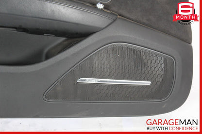 11-17 Audi A8 Interior Door Panel Front Left Driver Side Black OEM