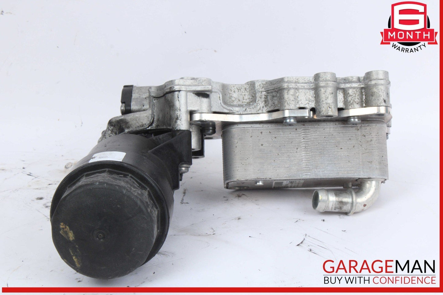 13-15 Mercedes X204 GLK250 Oil Filter Housing Assembly w/ Radiator Bracket OEM