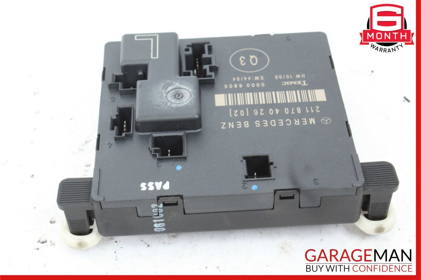 03-09 Mercedes W211 E350 E63 AMG Rear Left Driver Side Door Control Module Unit