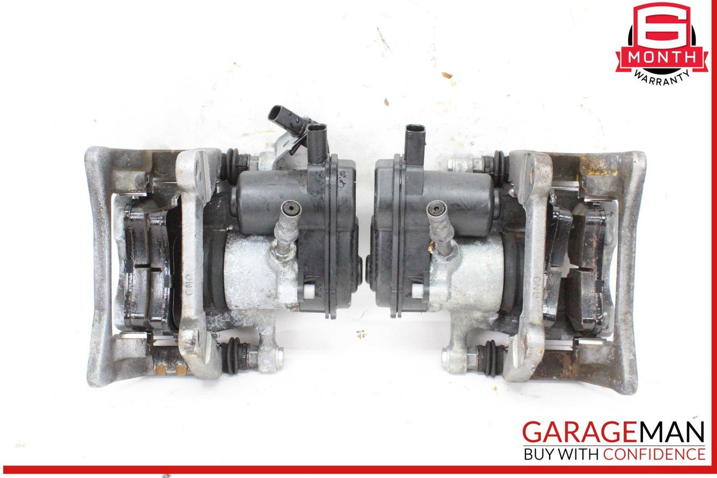 12-18 Audi A6 A7 Rear Left & Right Side Brake Calipers Set of 2 Pc OEM