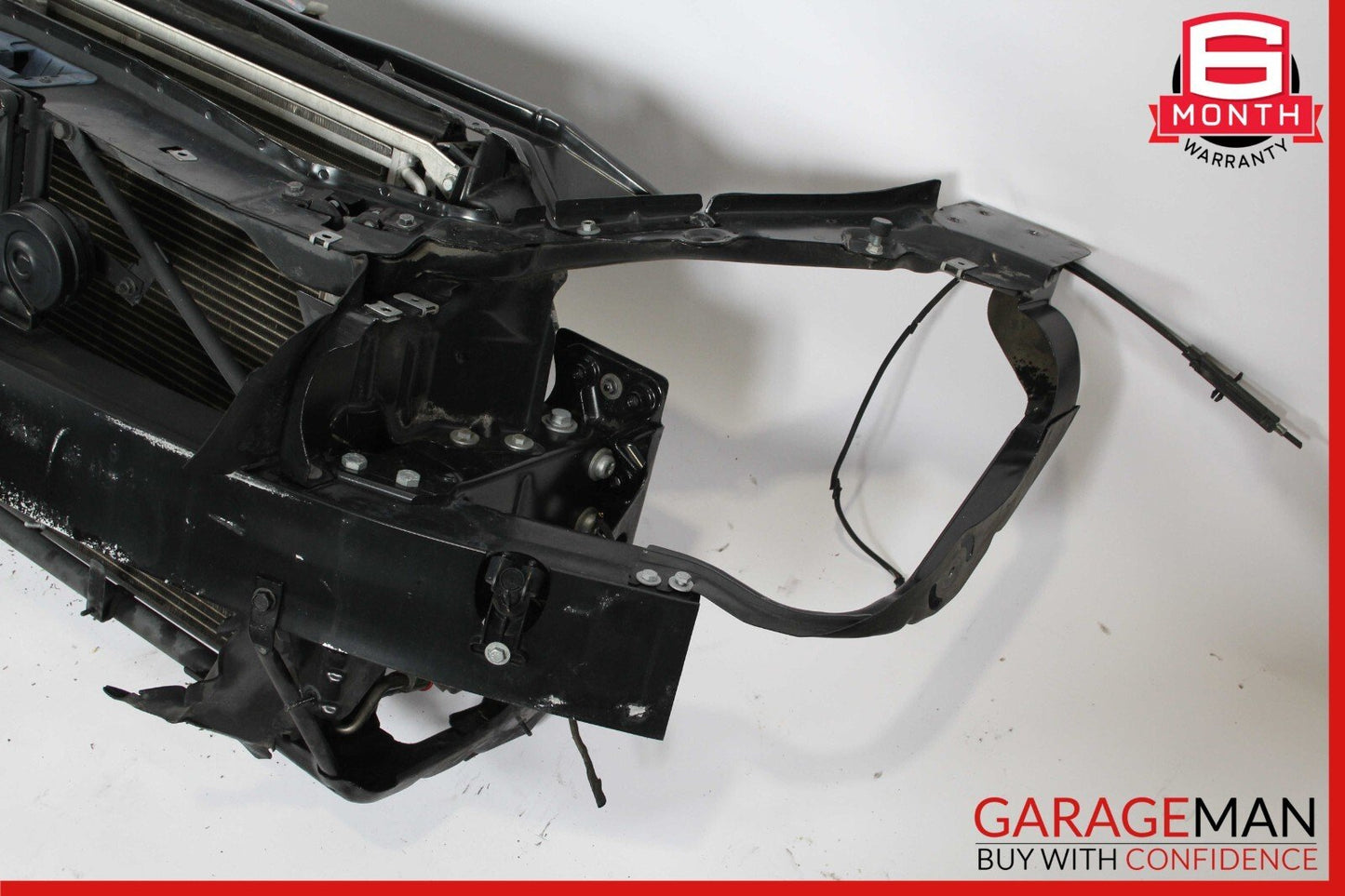 03-06 Mercedes R230 SL500 Engine Cooling Radiator Fan Shroud A/C Condenser Assy