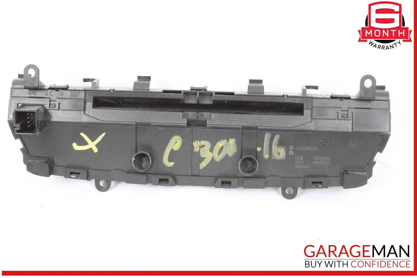 15-19 Mercedes W205 C300 C400 Media Center Dashboard Hazard Control Switch OEM