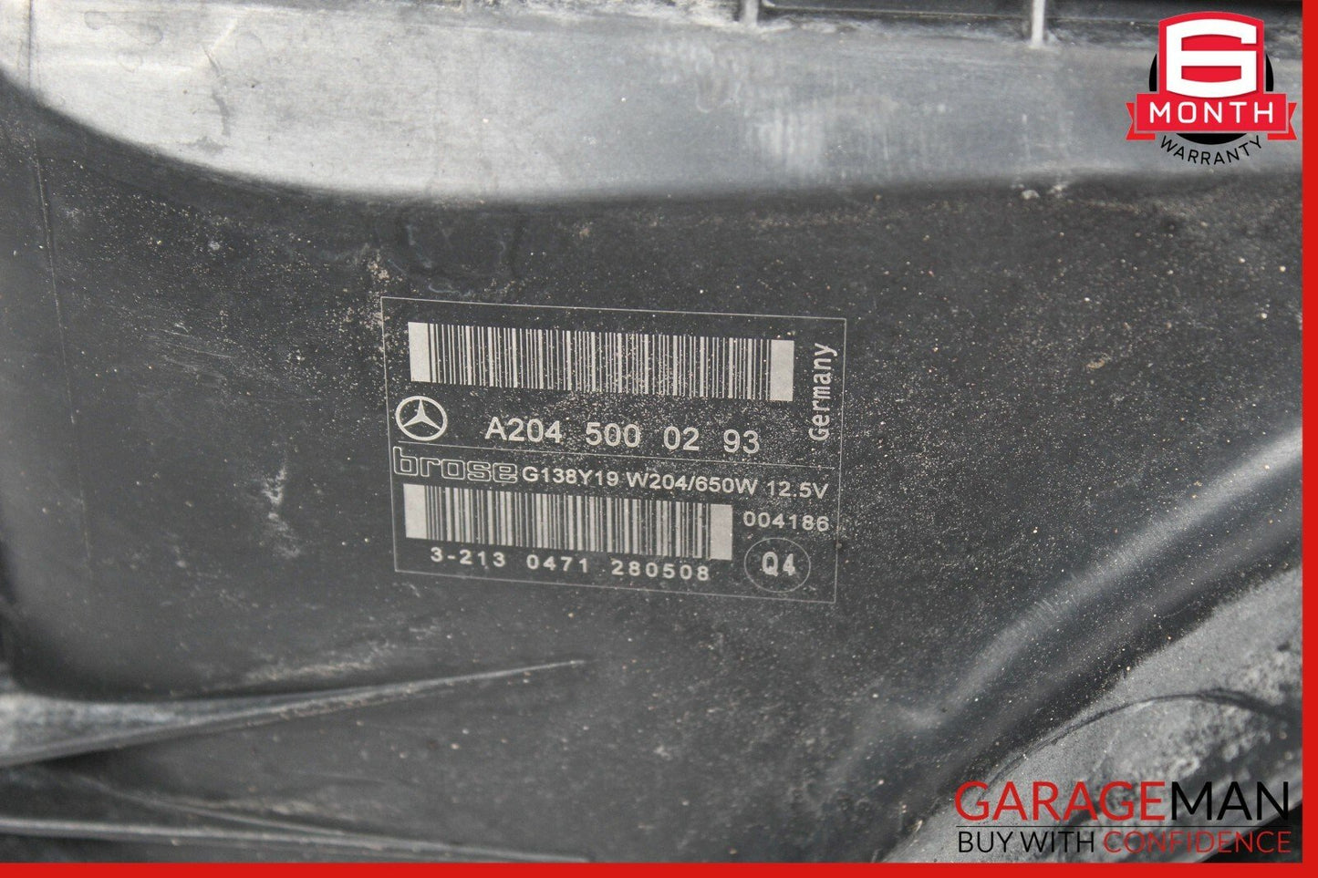 08-11 Mercedes W204 C300 C350 Engine Radiator Cooling Fan Motor Assembly OEM
