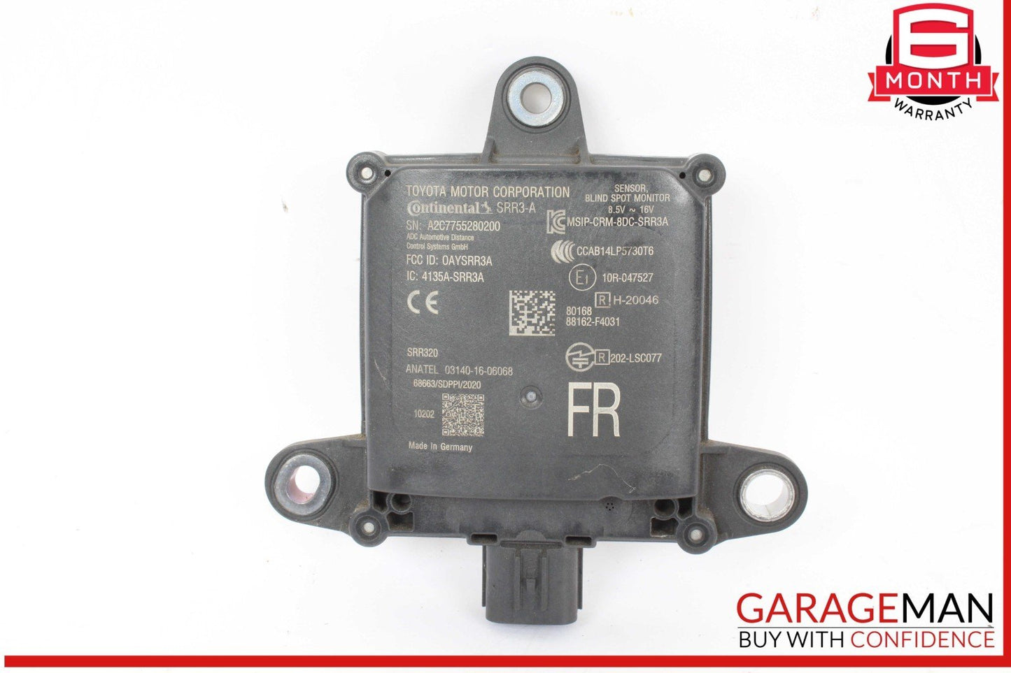 20-22 Toyota C-HR Rear Left or Rear Right Side Blind Spot Radar Sensor Module