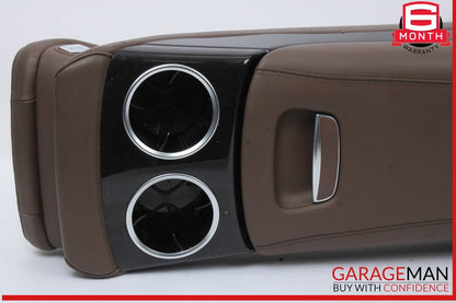 14-17 Mercedes W222 S550 S63 AMG Rear Center Console Arm Rest Armrest Brown OEM