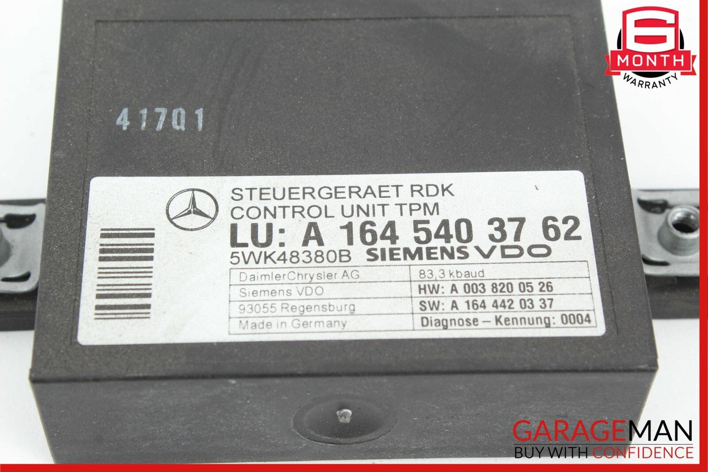 06-13 Mercedes W251 R350 CLS550 E350 E550 TPMS Tire Pressure Control Module Unit