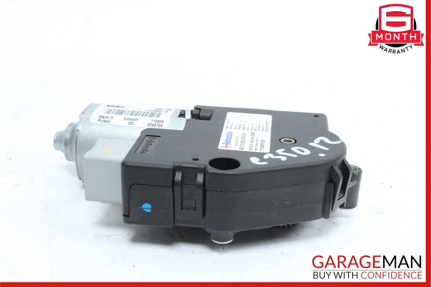 10-17 Mercedes C250 E250 E400 Roof Sun Shade Screen Roller Blind Motor Unit