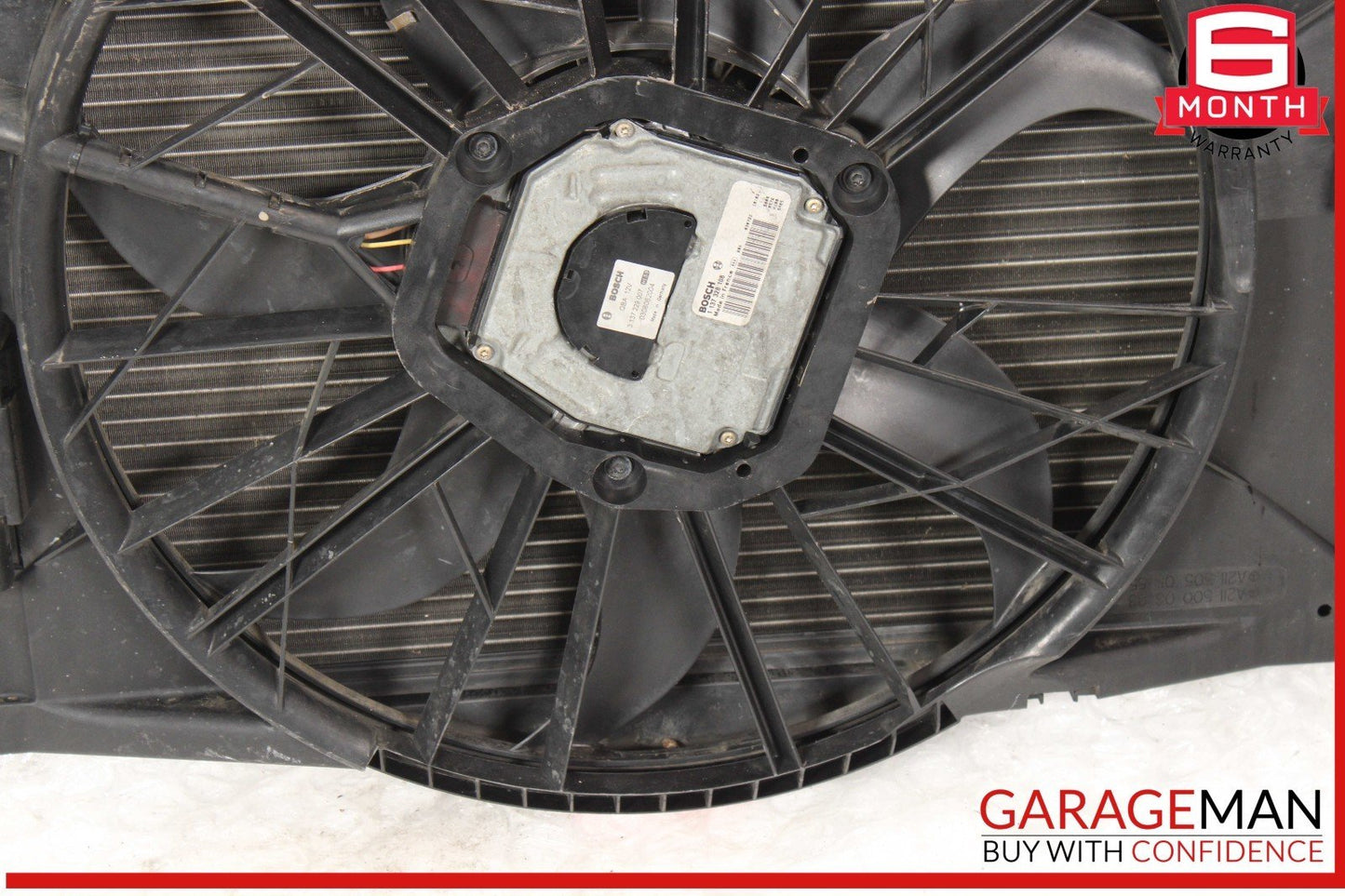 04-11 Mercedes W211 E320 Engine Motor Cooling Fan Radiator A/C Condenser Assy