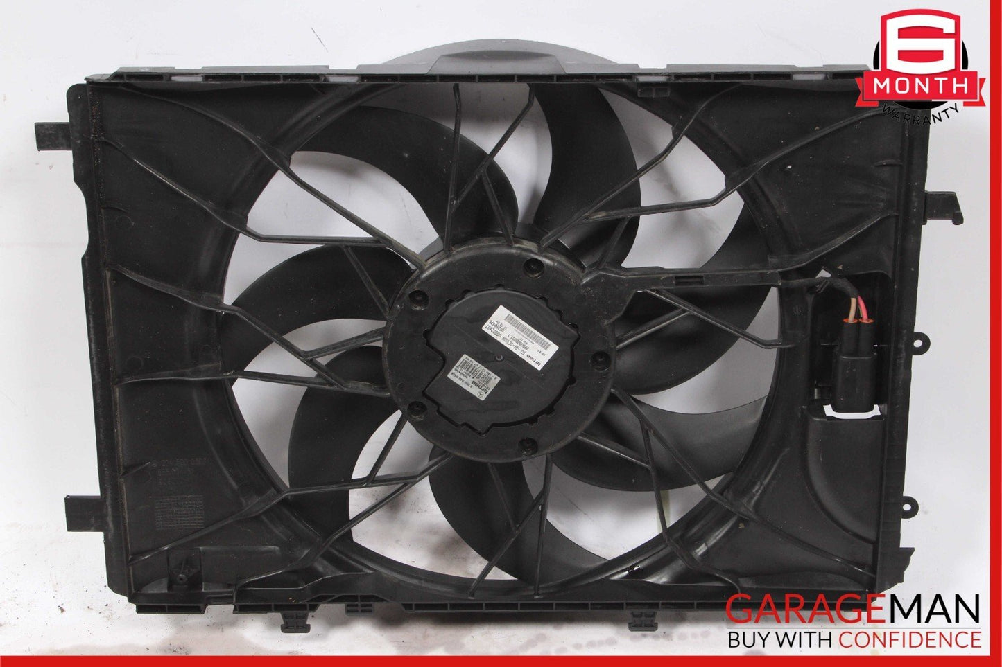 08-18 Mercedes SLK350 C350 CLS400 Engine Cooling Fan Shroud Motor Assembly