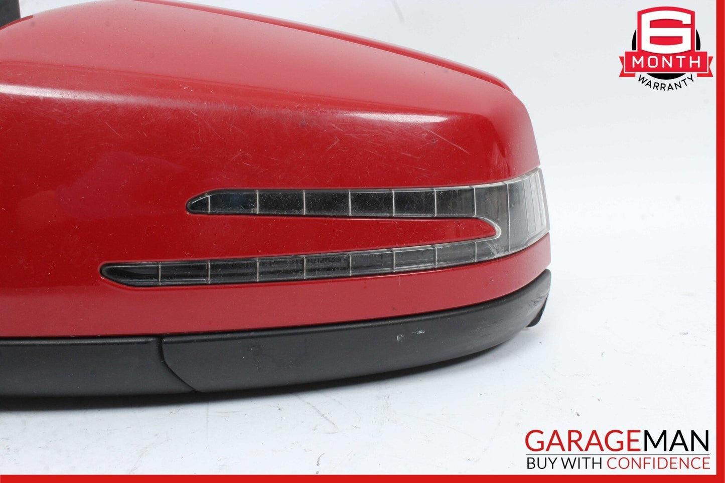 12-14 Mercedes W204 C250 C300 C350 Front Left Side Mirror Door Rear View Red OEM