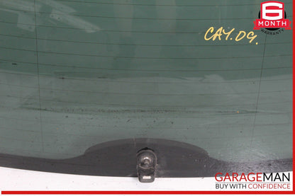 03-10 Porsche Cayenne 957 Rear Tailgate Lift Gate Window Glass Panel Assembly