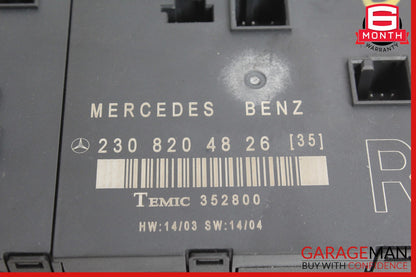 03-12 Mercedes R230 SL550 SL55 SL600 Front Right Side Door Control Module OEM