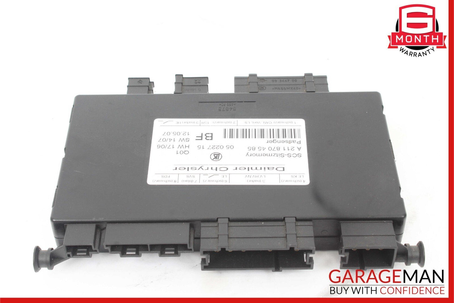 06-09 Mercedes W211 E550 CLS500 Seat Control Module Front Right Passenger OEM