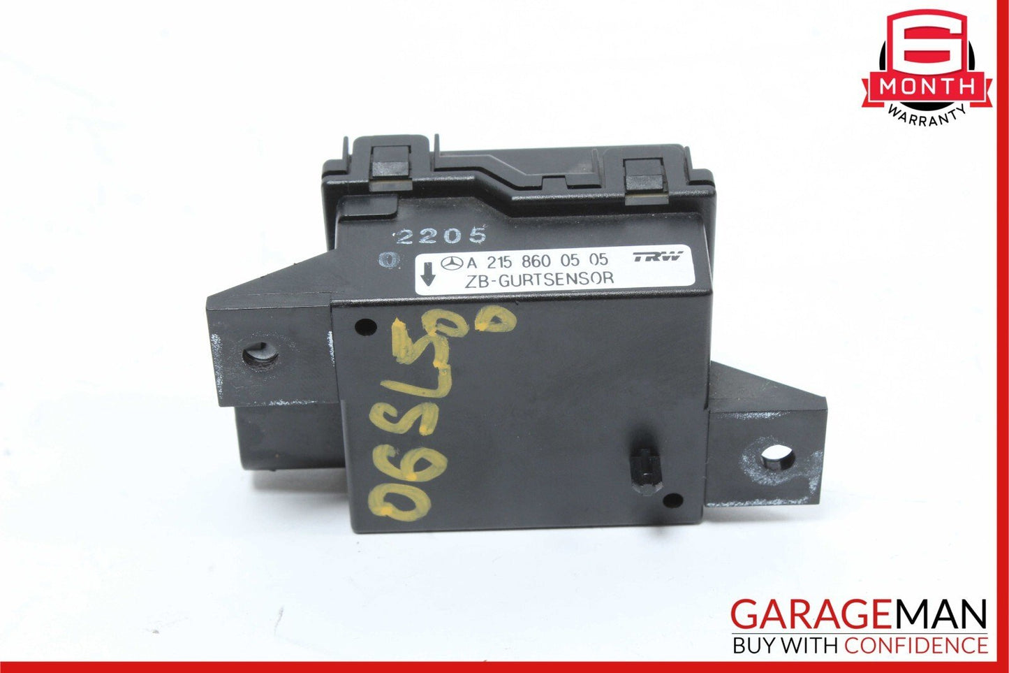 00-14 Mercedes R230 SL500 CL55 AMG Seat Belt Tension Sensor 2158600505 OEM