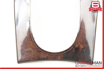 00-06 Mercedes W220 S500 S55 AMG Center Console Shift Shifter Trim Bezel Wood