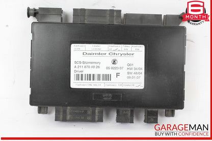 03-12 Mercedes W211 E350 GL550 Seat Control Module Left Side OEM