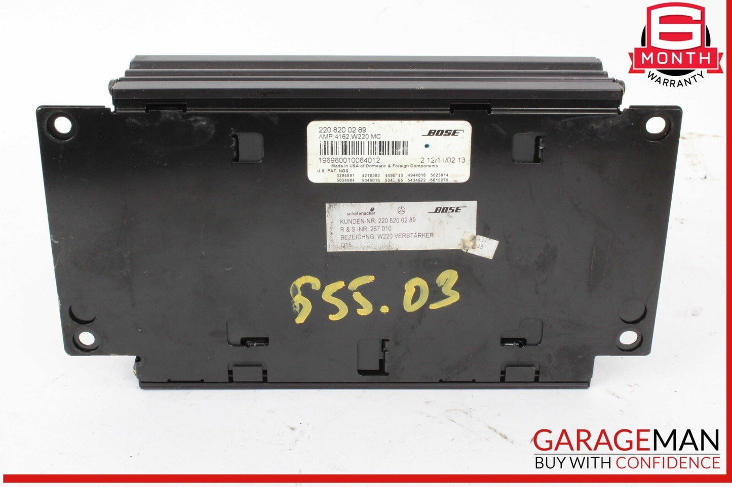 00-03 Mercedes W220 S55 AMG S430 S500 Radio Audio Amplifier AMP 2208200289 OEM