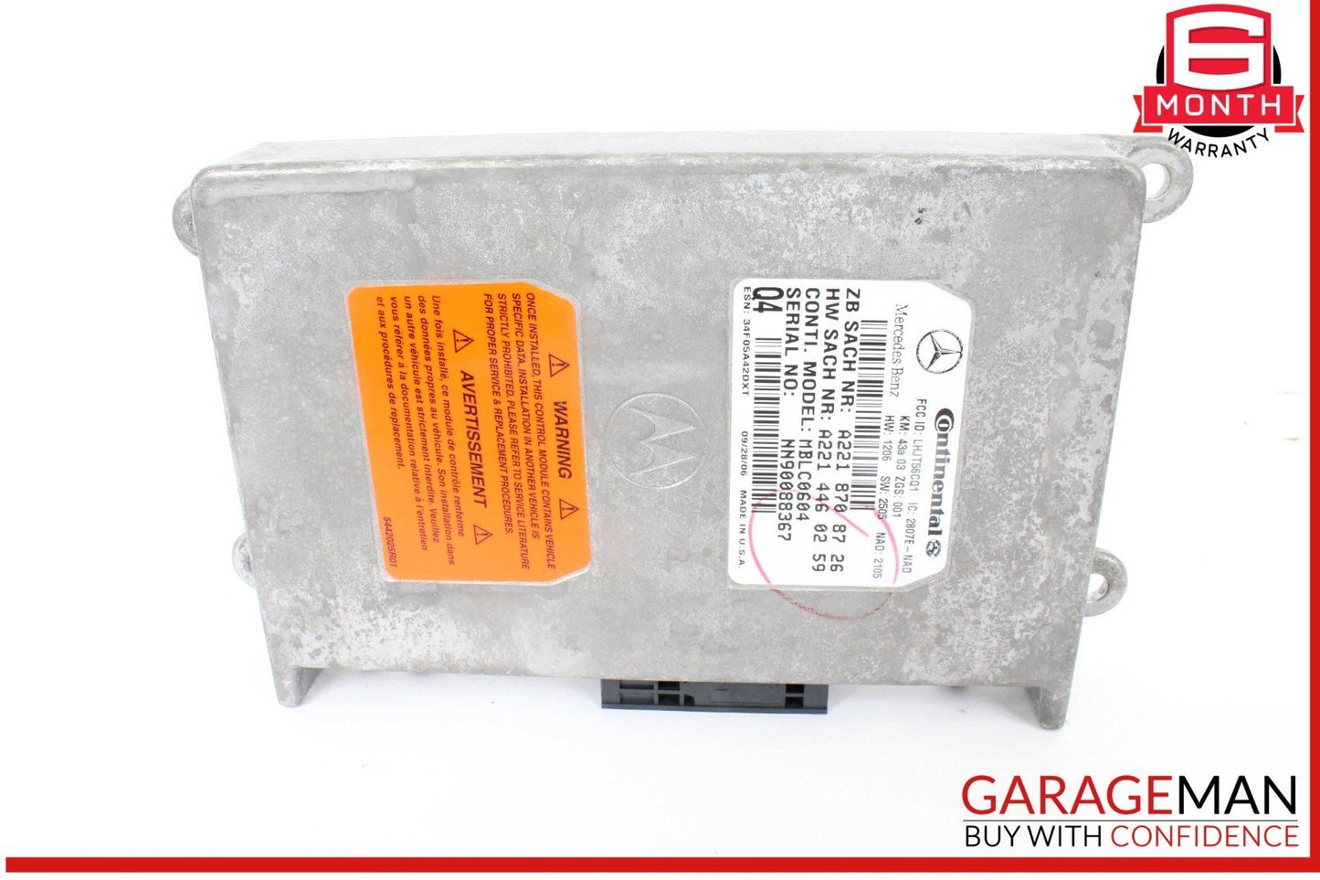 Mercedes X164 GL450 4MATIC Voice Communication Control Module 2218708726 OEM