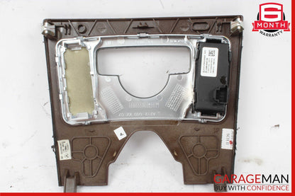 10-13 Mercedes W212 E350 E400 E550 Center Console Switch Trim Cover Bezel Wood