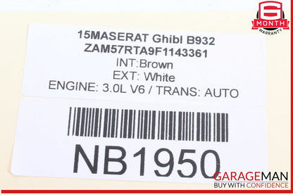 14-17 Maserati Ghibli Dash Dashboard Instrument Panel Analog Clock Assembly OEM