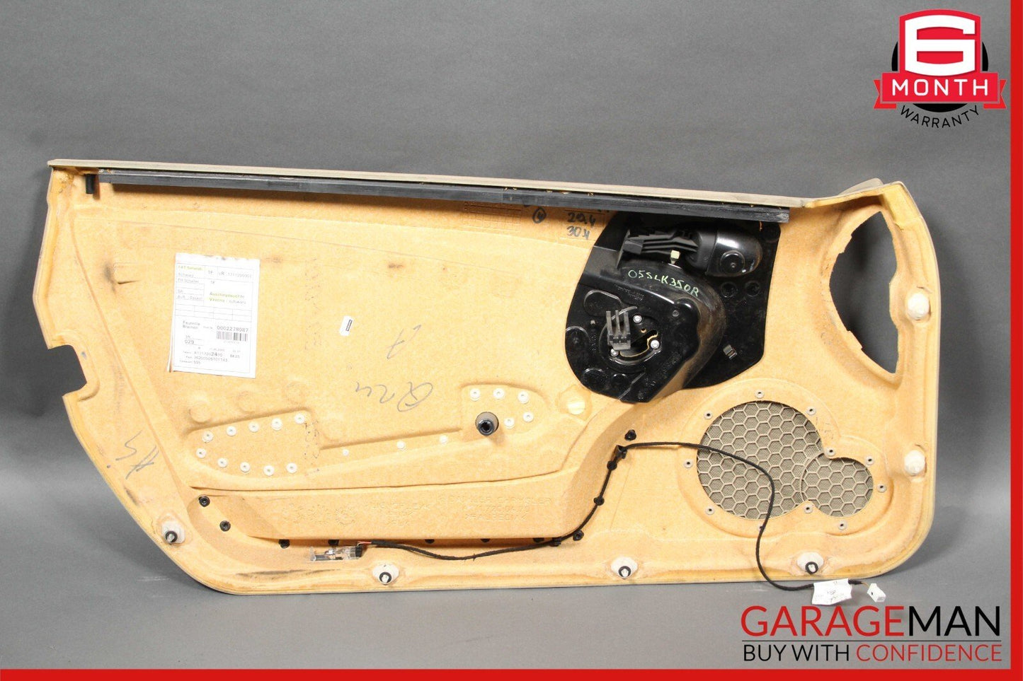 05-11 Mercedes R171 SLK350 Front Right Side Interior Door Panel Trim Cover Beige