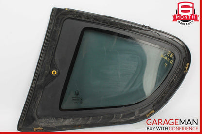 08-18 Maserati GranTurismo Rear Right Side Quarter Window Glass OEM