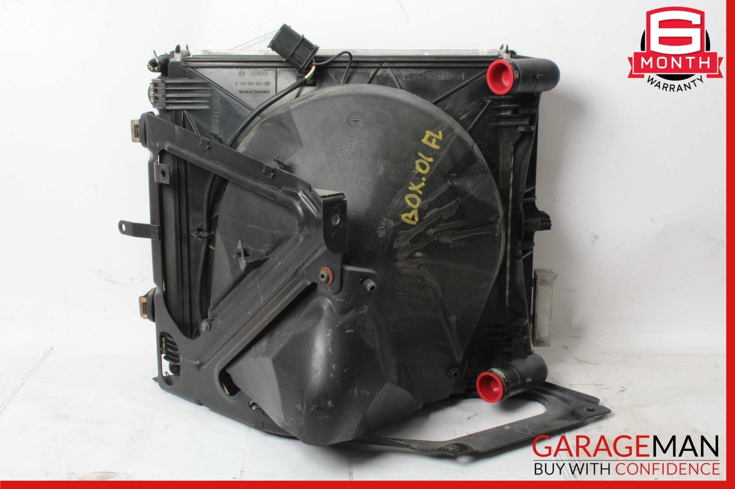 97-05 Porsche Boxster 986 Left Engine Cooling Radiator AC Air Condenser Assy OEM