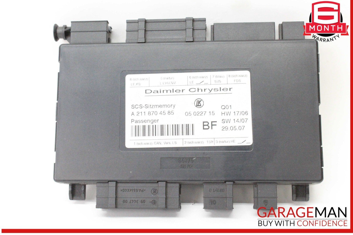 03-12 Mercedes W211 E350 CLS550 ML350 Front Right Seat Control Module OEM