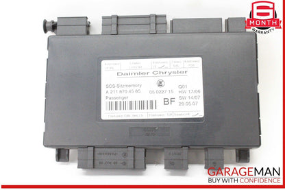03-12 Mercedes W211 E350 CLS550 ML350 Front Right Seat Control Module OEM