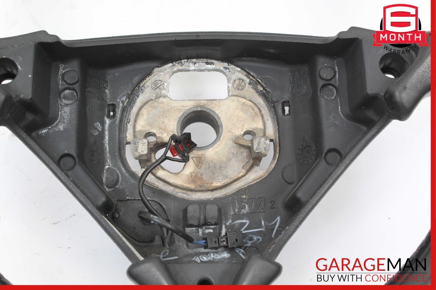 03-10 Porsche Cayenne Turbo 955 957 3 Spoke Driver Steering Wheel Black OEM