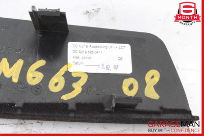06-11 Mercedes W219 CLS63 AMG CLS550 Center Console Insert Voice Control OEM