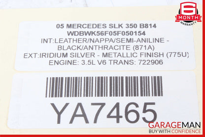 05-11 Mercedes R171 SLK350 SLK300 Air AC Vent Dash Left or Right Side Black OEM