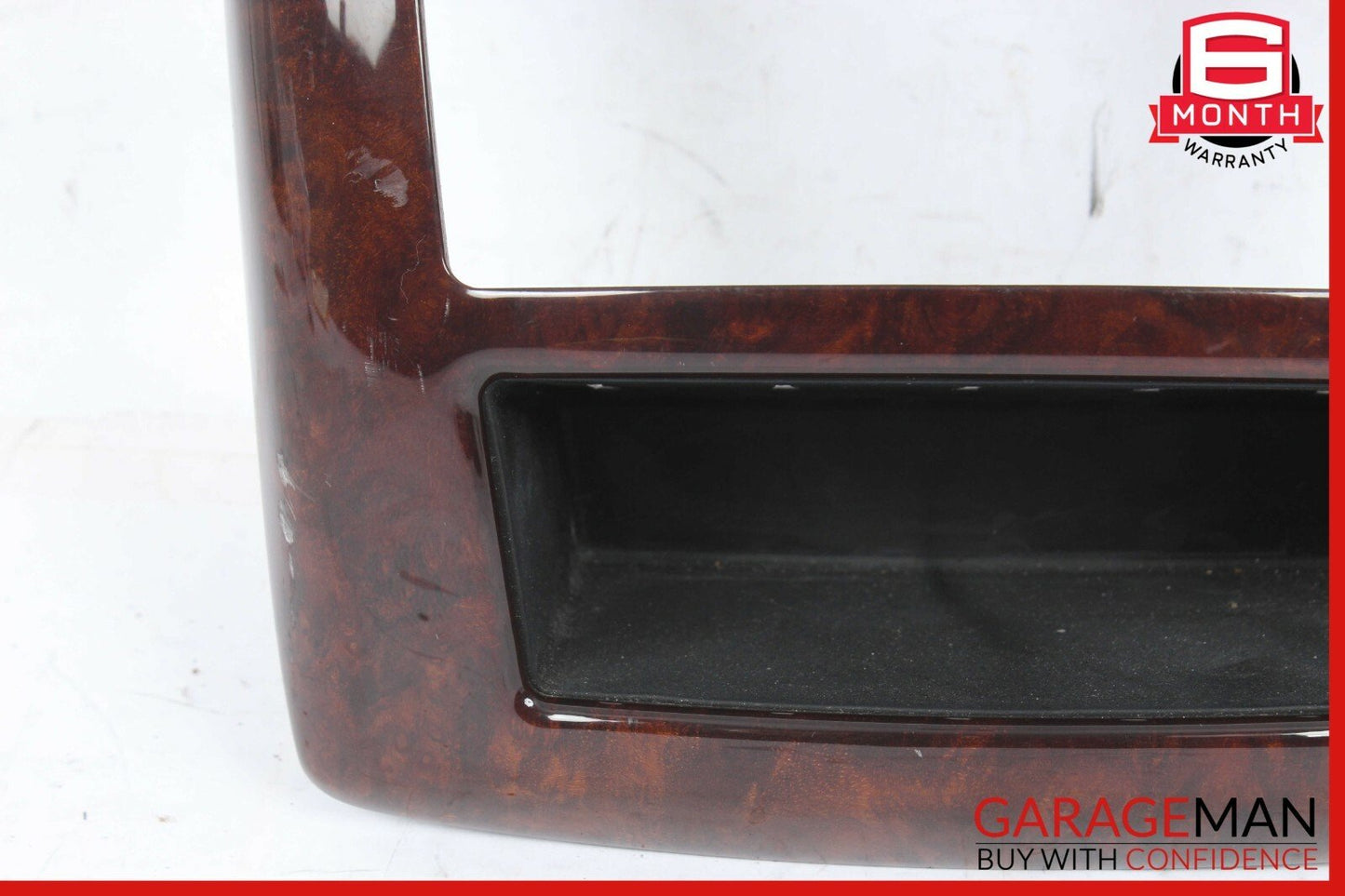 07-13 Mercedes W221 S400 S63 AMG Center Console Rear AC Control Trim Bezel Wood