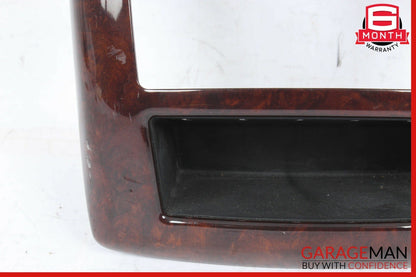 07-13 Mercedes W221 S400 S63 AMG Center Console Rear AC Control Trim Bezel Wood