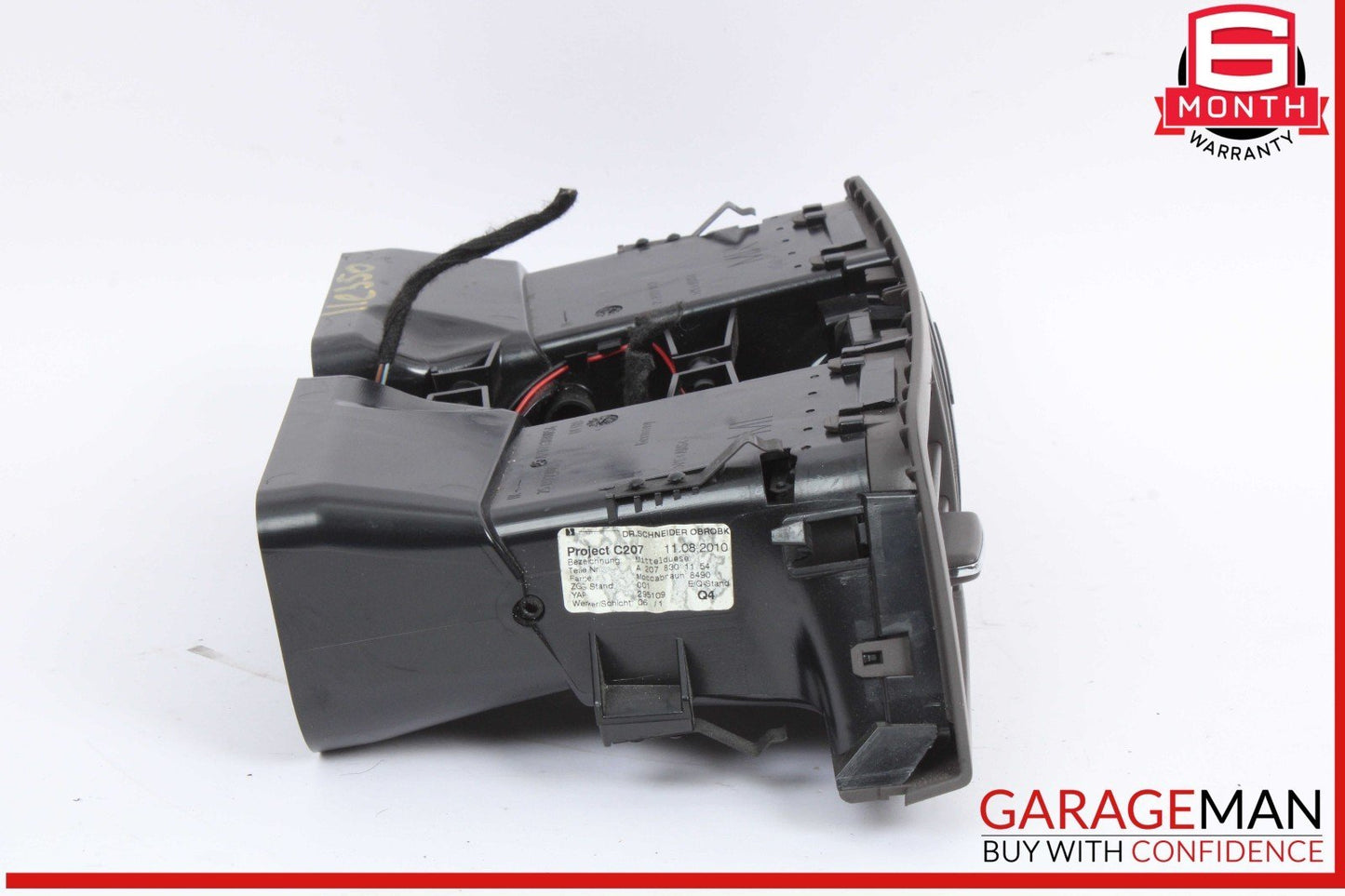 10-13 Mercedes W207 E350 Center Dash Hazard Light A/C AC Air Vent Trim Grille