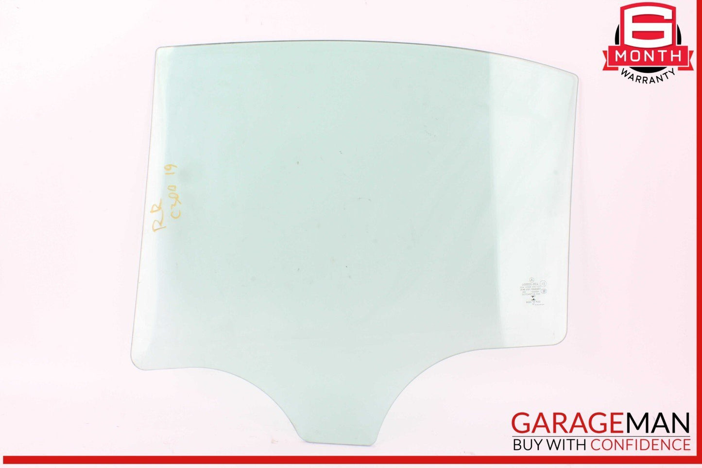 15-21 Mercedes W205 C300 C400 Rear Right Side Door Window Glass OEM