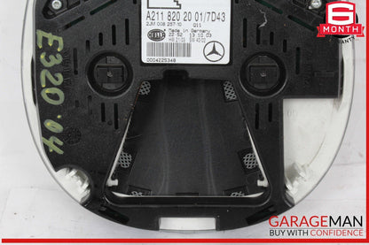 03-11 Mercedes W211 E320 CLS500 Rear Overhead Dome Light Gray 2118202001 OEM