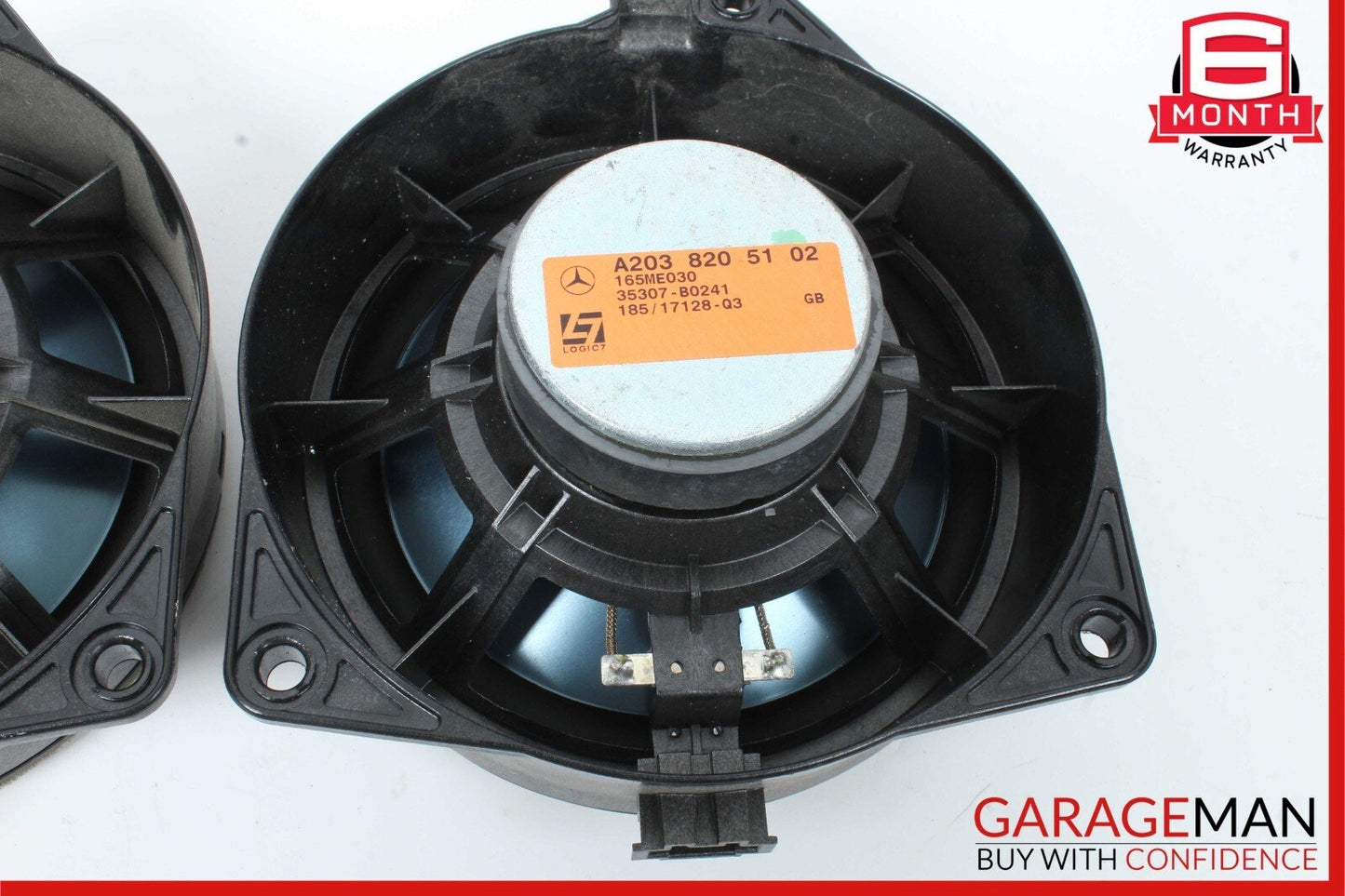 03-09 Mercedes W209 CLK350 CLK500 Front Door Audio Sound Speaker Set of 2 OEM