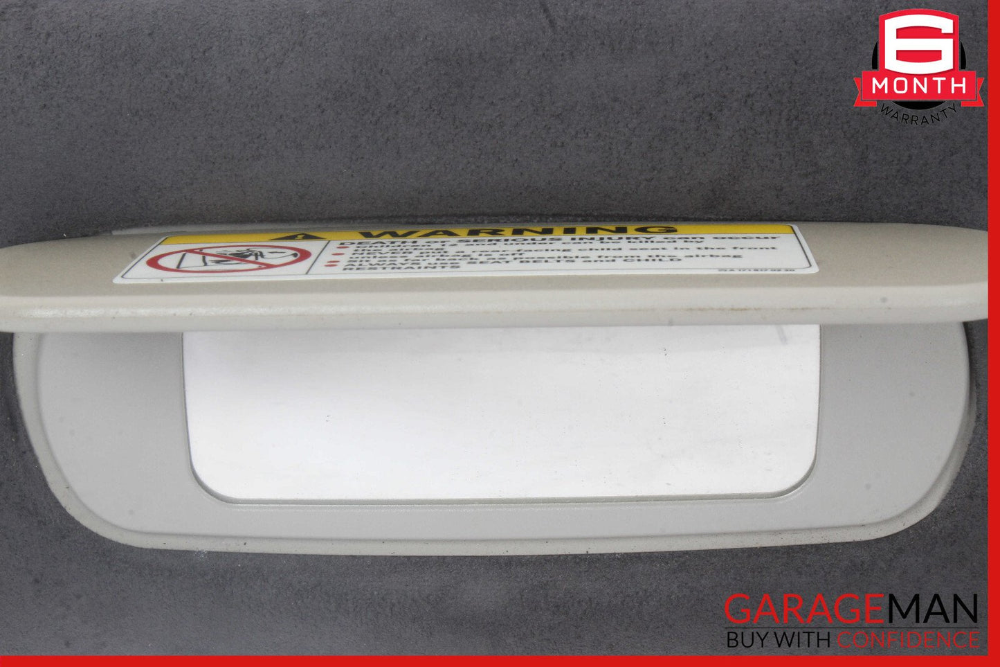 03-06 Mercedes R230 SL500 Left Side Sun Visor Shade Black OEM