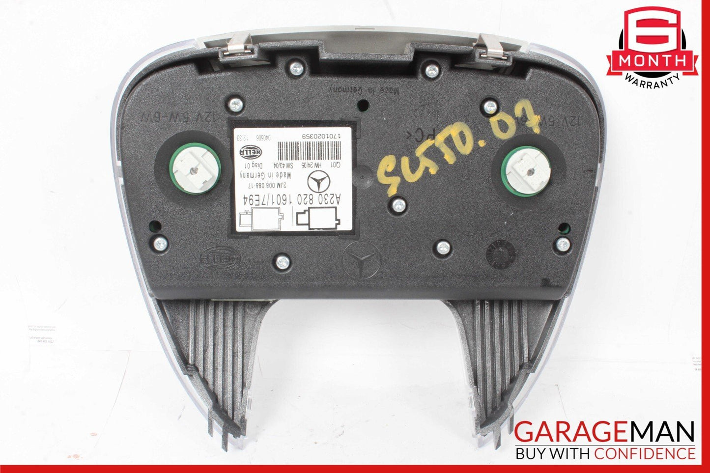 05-12 Mercedes R230 SL550 Front Top Upper Overhead Dome Reading Map Light Gray
