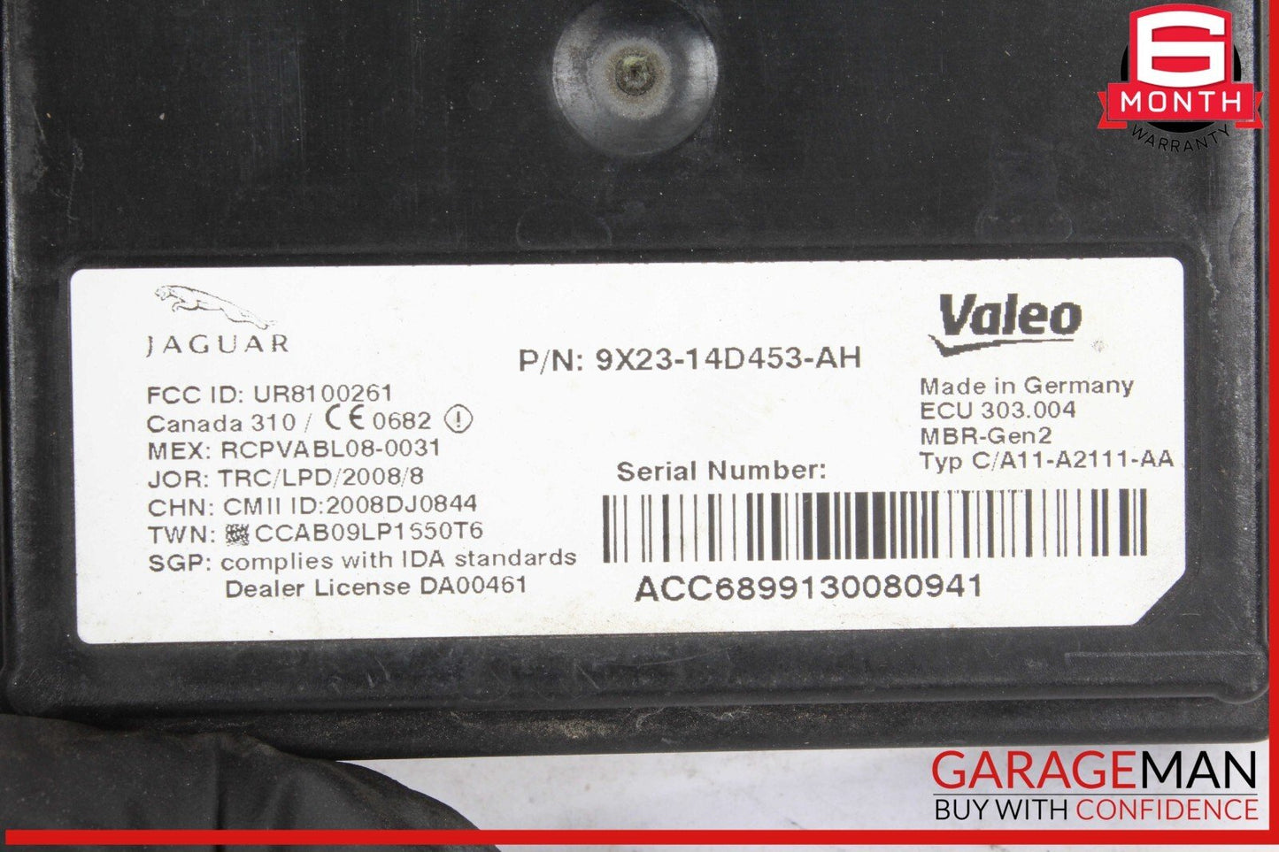 09-15 Jaguar XF XFR Rear Left Blind Spot Module Sensor 9X2314D453AH OEM