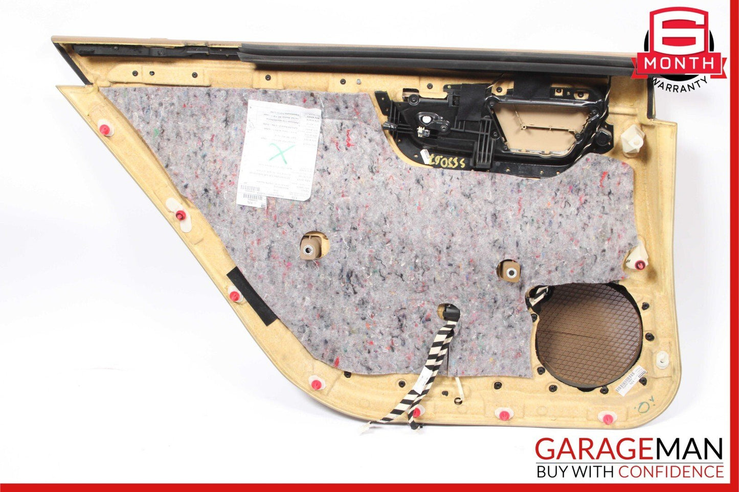 07-09 Mercedes W221 S550 Rear Right Side Complete Interior Door Panel Trim Brown