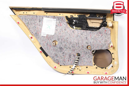 07-09 Mercedes W221 S550 Rear Right Side Complete Interior Door Panel Trim Brown